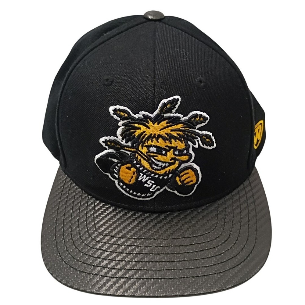 WSU Shocker Men's Top of the World Adjustable Carbon Fiber Brim Snapback Hat
